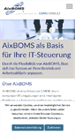 Mobile Screenshot of aixboms.comconsult.de